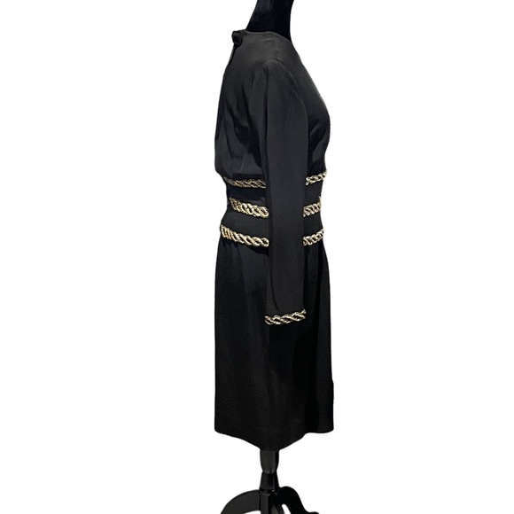 Vintage Albert Nipon 80s Glam Peekaboo Back Dress - Picture 7 of 12